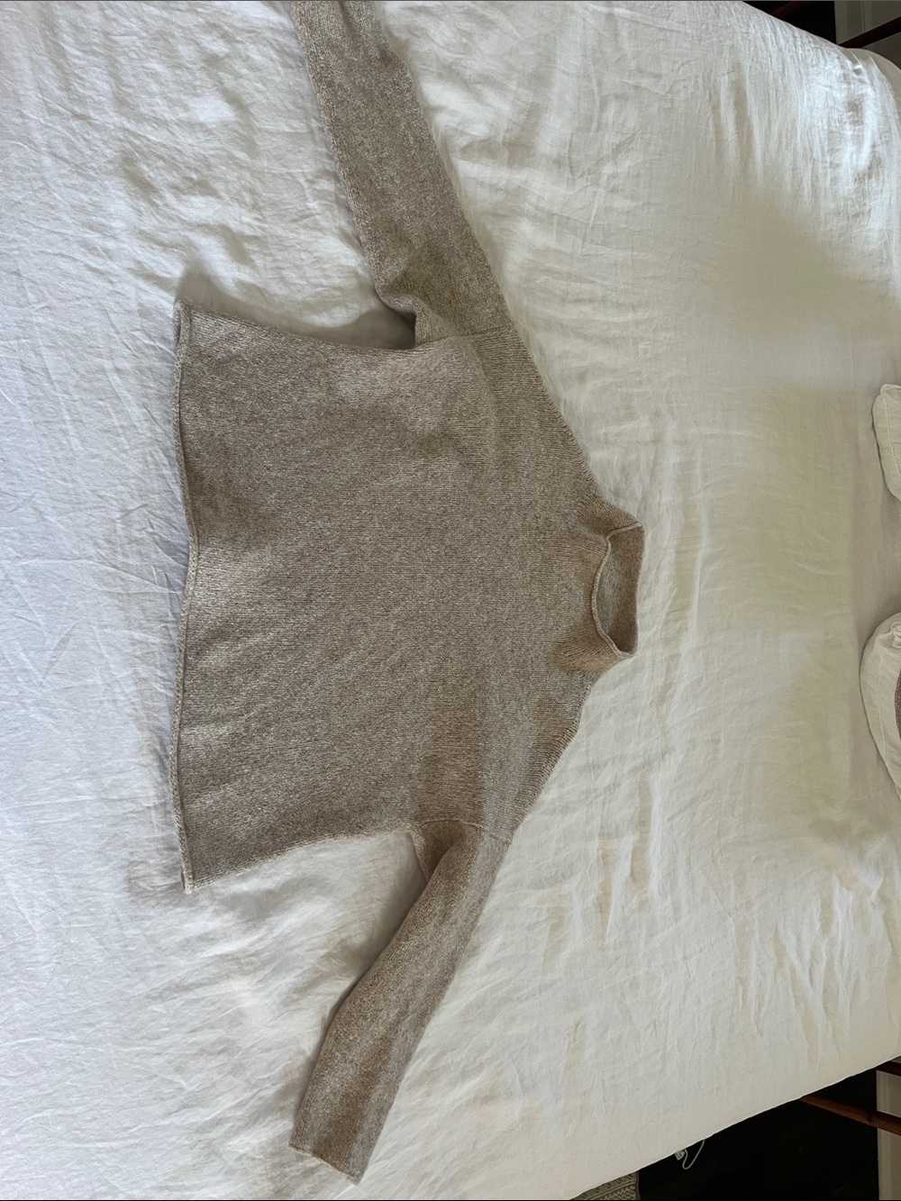 Lauren Manoogian Taupe Mock Neck Sweater